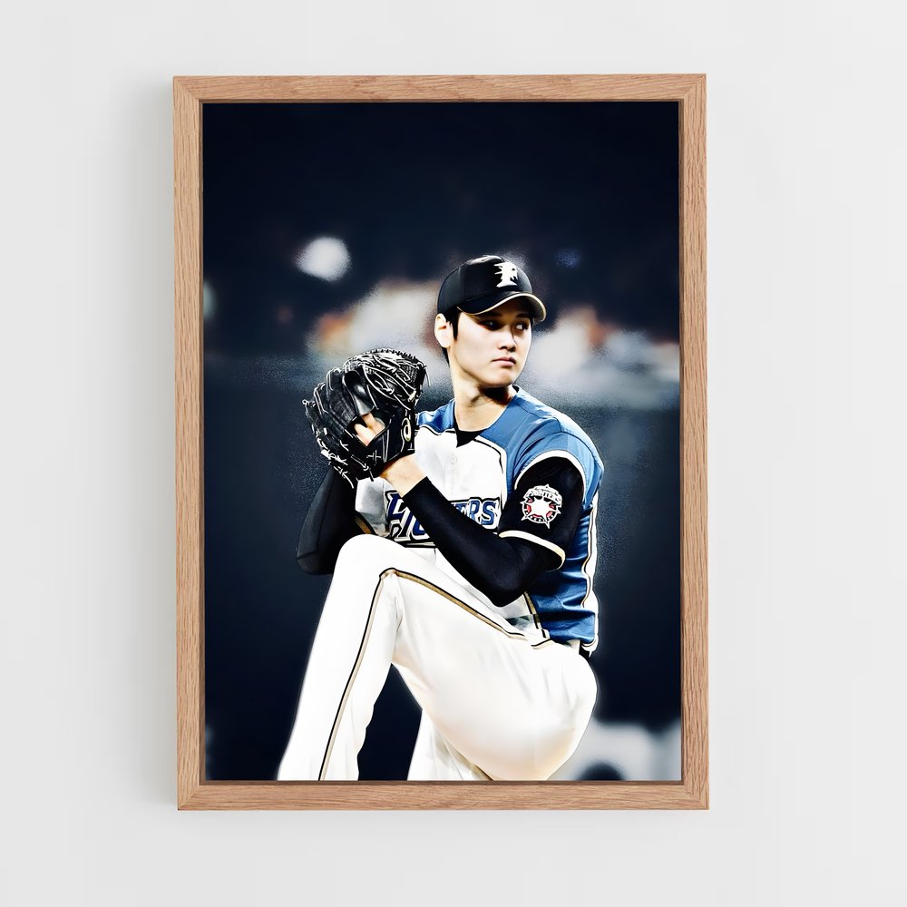 Poster Nippon ham – affiche Baseball (vue 4)